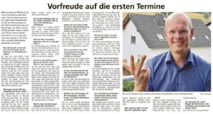 Vorfreude auf die ersten Termine - Matthias Rumpf